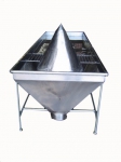 Mesa cone p/ limpeza de buchos.